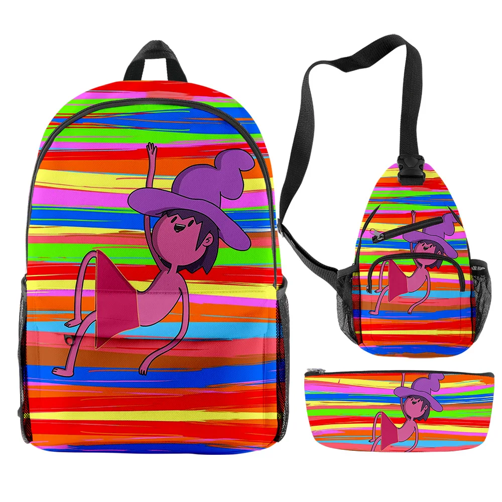 

Classic Novelty Cool The Midnight Gospel 3D Print 3pcs/Set pupil School Bags Travel Laptop Backpack Chest Bag Pencil Case