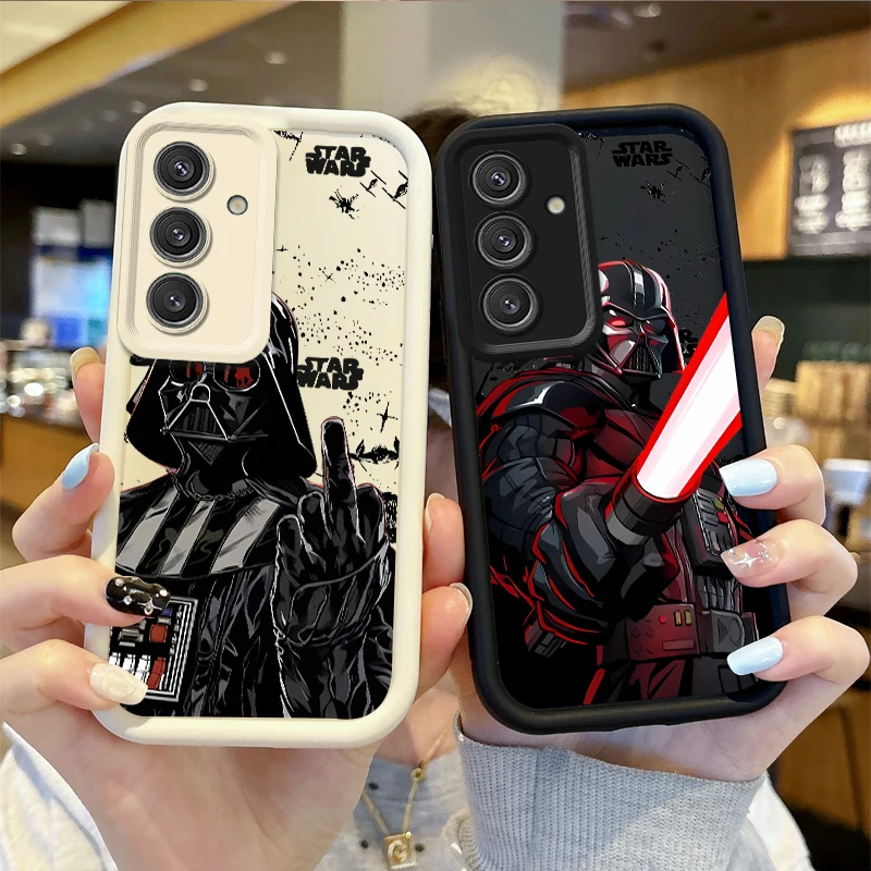 S-Stars W-Wars Darth Vader TPU Case for Samsung Galaxy A35 A34 A33 A32 5G A31 A30 A24 A23 A22 A16 A12 A06 A03 M55 Non-Slip Cover