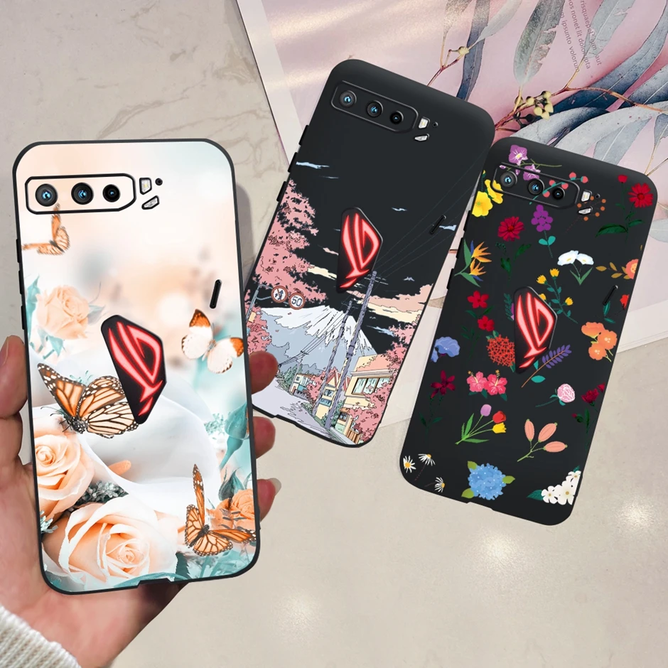 Черный бампер для Asus Rog Phone 3 ZS661KS, Силиконовый ТПУ мягкий чехол для телефона Asus Rog Phone3 ZS661KS, чехлы Rog3, чехлы
