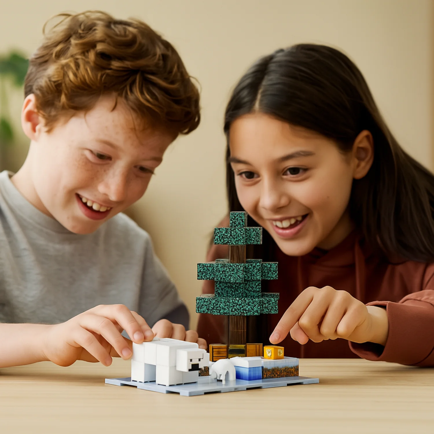 Klocki Magnetyczne Mine World Zestawy Kostek Magnetycznych Prezenty dla Chłopca Dziewczynki Dziecka DIY Model w Stylu Pikseli Płyta Bazowa STEM Zabawka Płyta Bazowa