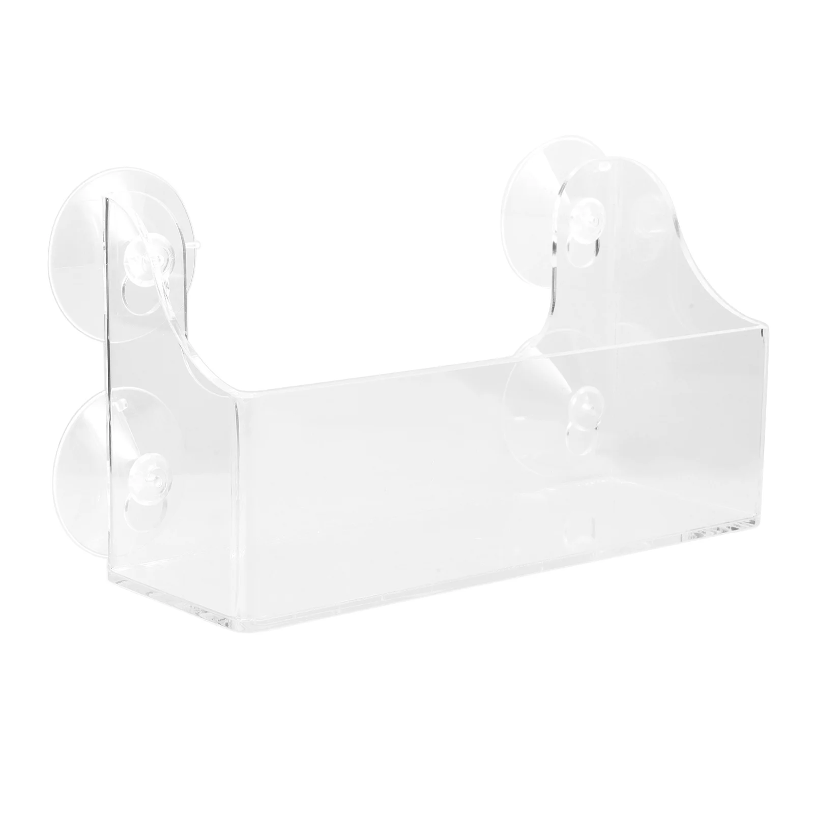 

Suction Beverage Refrigerator Shelf Drinks Storage Organizer Transparent Acrylic Adjustable No Hole Design For Fridge