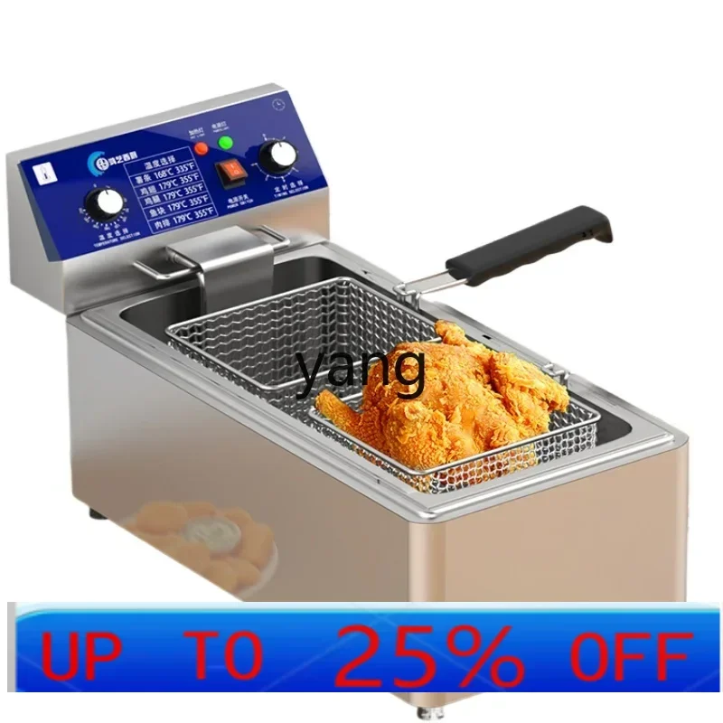 

CX Commercial Electric Fryer Desktop Double Cylinder Constant Temperature Deep Frying Pan