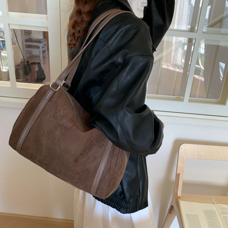 

Fashion Women Vintage Pillow Shoulder Crossbody Bags High Capacity Matte Leather Female Tote Handbags