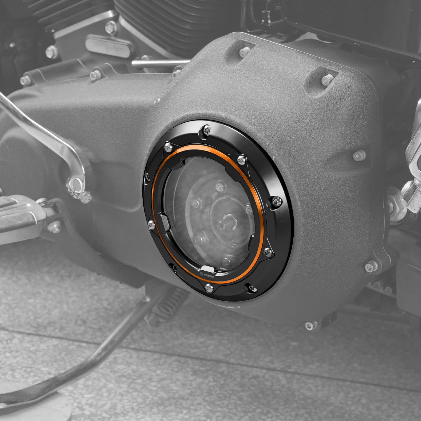 

NICECNC For Harley Touring Street Glide FLHX 2006-2015 Road Glide FLTR Road King FLHR 1999-2013 Transparent Derby Clutch Cover