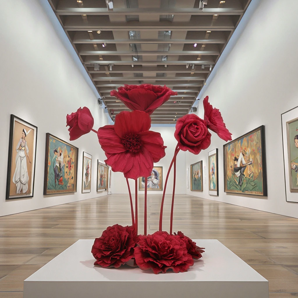 Flowers for Wedding Decorations Giant Artificial Rose and Fashion Show Paper Flowers for Showcasing Style and Elegance
