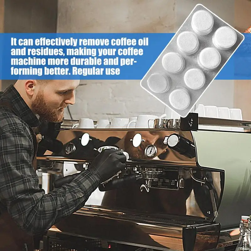 Coffee Machine Cleaning Tablet 8 Count Coffee Maker Pot Descaling Cleaning Tabs All-Purpose Cleaner Kitchen Accessories