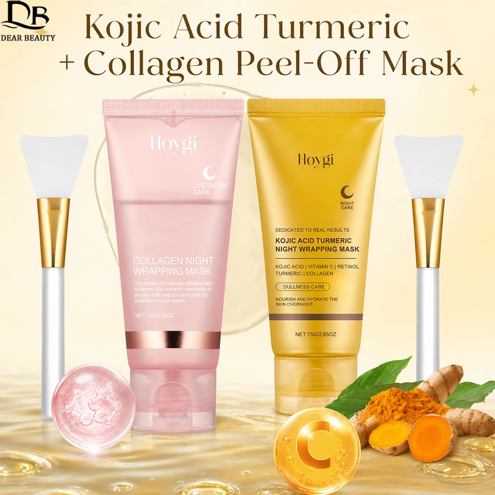 Skincare Ms Glow - Коллагеновая отшелушивающая маска для лица +