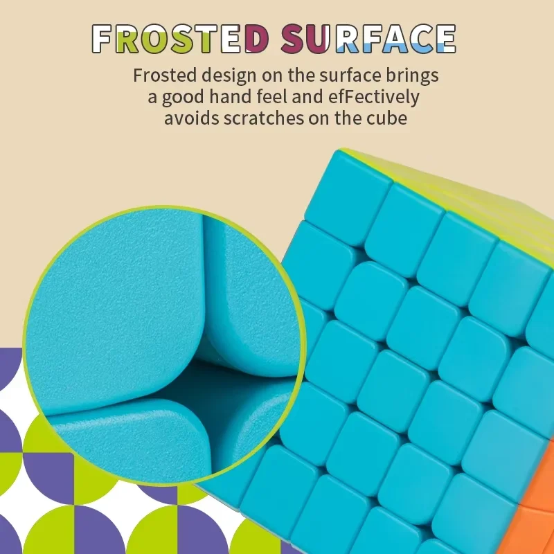 Magic Cube 3x3 4x4 5x5 Carbon Fiber Magic Cube Twelve Color Cube Professional Speed Magic Cube Educational Toys for Kid Gifts