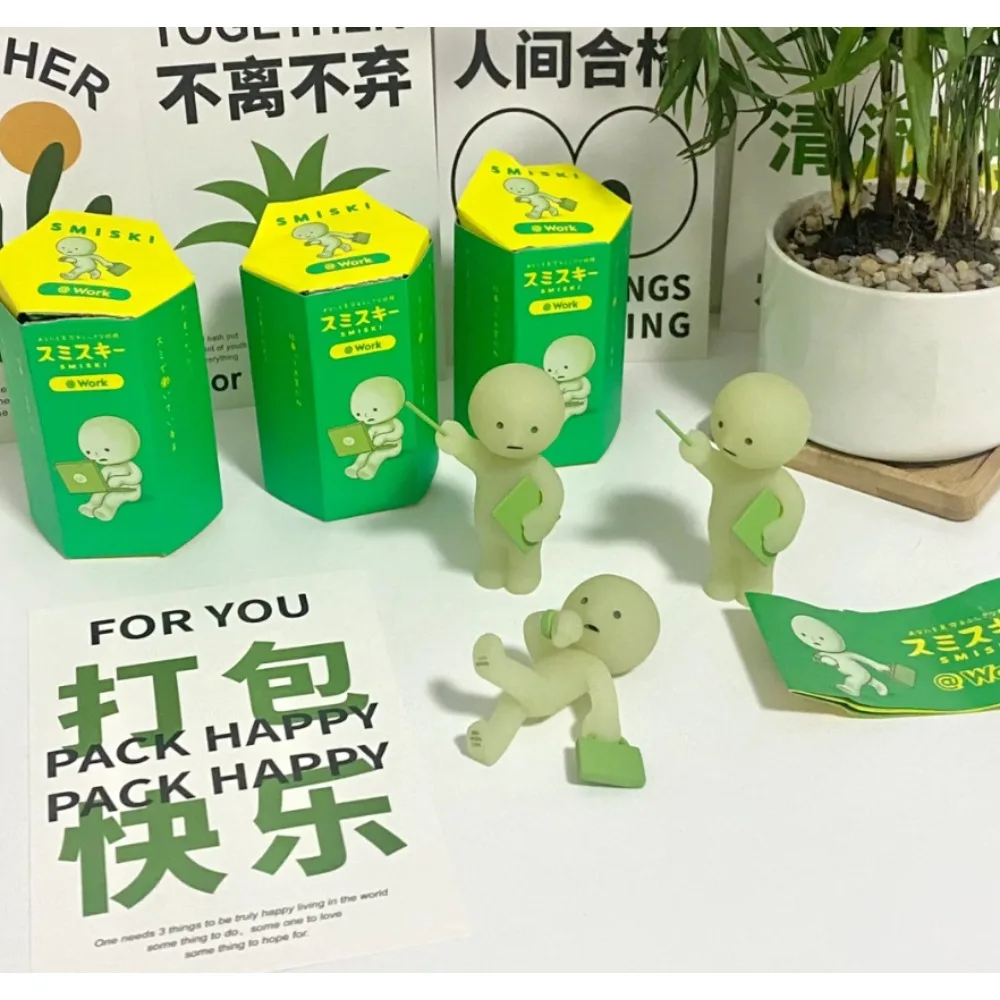 Smiski Hippers Series Glow In the Dark Sonny Angel Mystery Box Figures Phone Attachment Doll Collection Birthday Christmas Gift