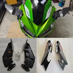 For Kawasaki Ninja 1000 SX 1000SX Adjustable Rotating Rearview Modified Motorcycle Mirrors Winglets Wind Side Wing Spoiler