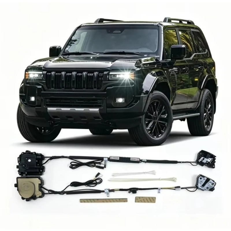Anti-Pinch Electric Suction Soft Close Door Closer Retrofit Kit Fit Toyota Prado LC150 2024 Automotive Body Mod Accessories