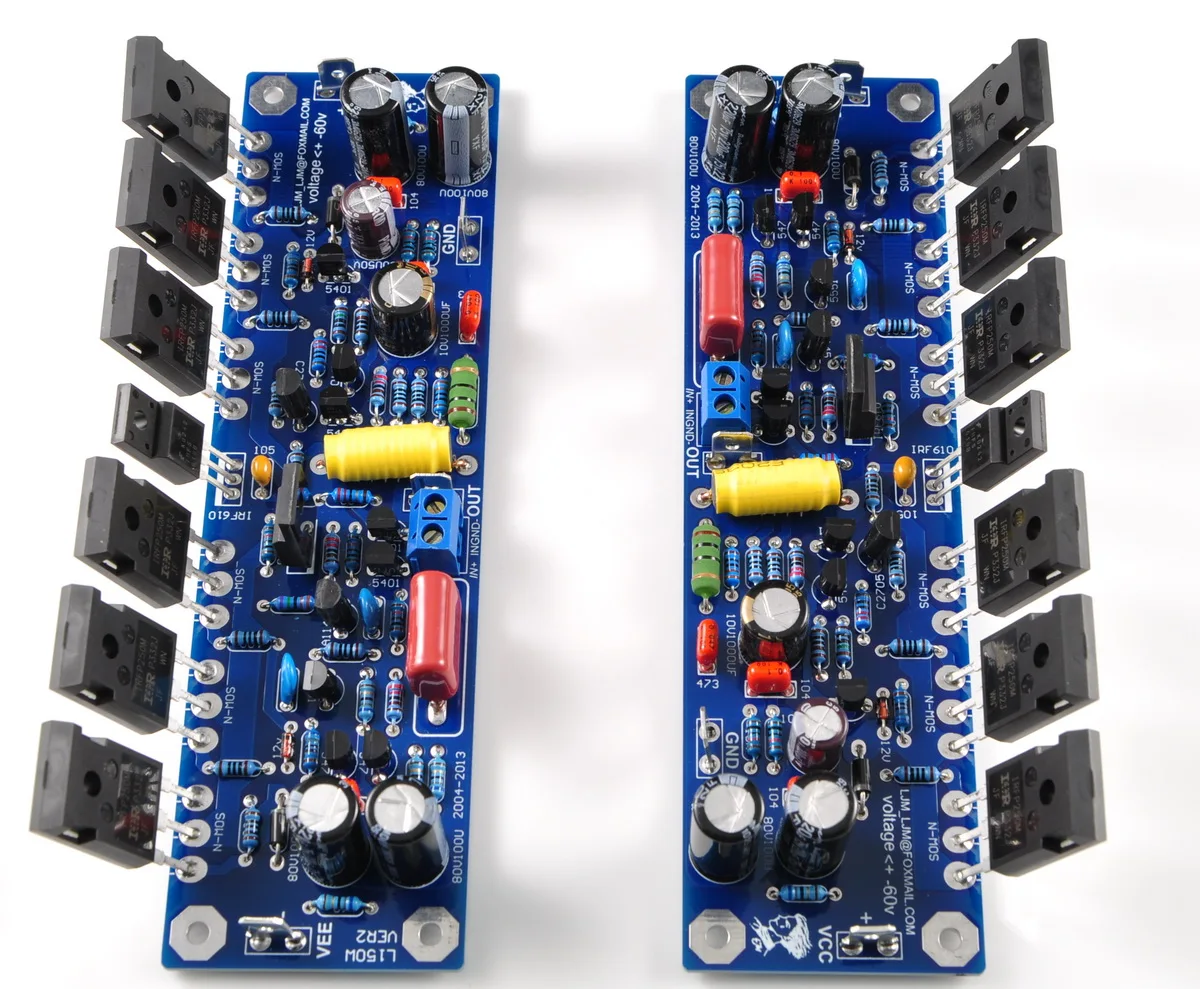 

L150W amplifier, 6 pieces per channel, 200W MOSFET field-effect transistor finished board