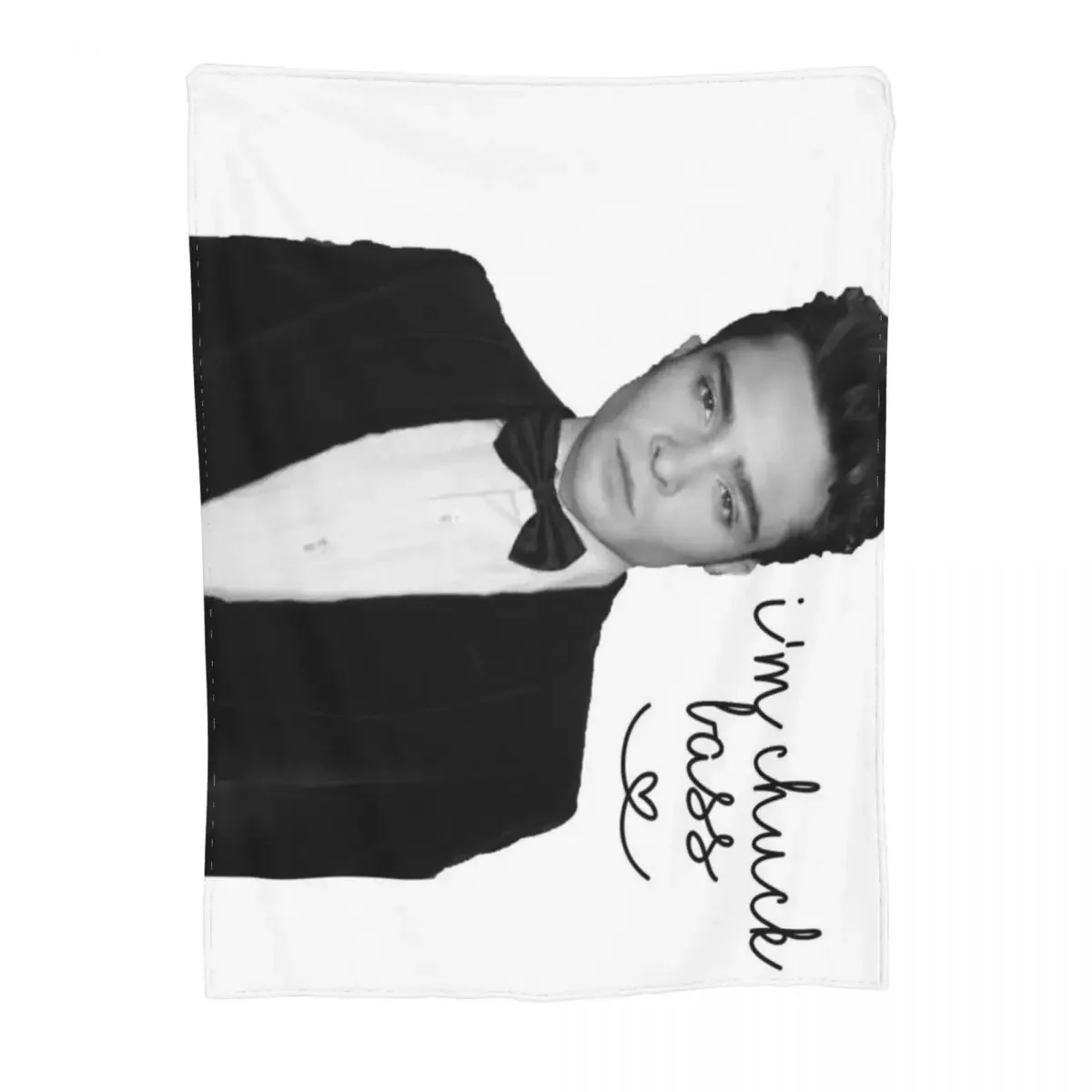 I\'M Chuck Bass Plush Blanket Throw Blanket Winter Warm Blanket Throw Blanket blankets for beds  blankets  throw blanket