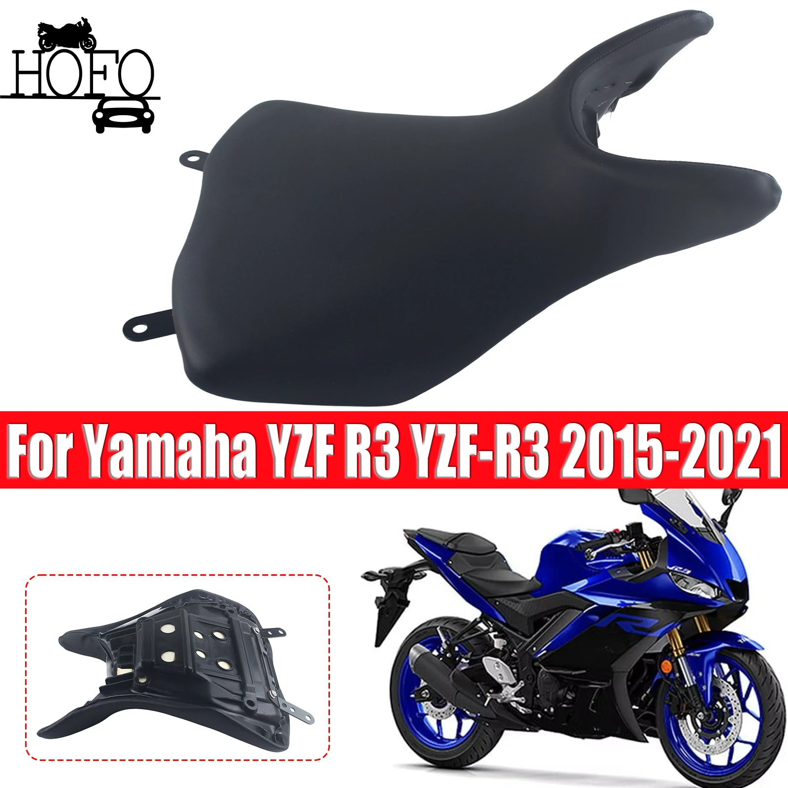 

For Yamaha YZF R3 YZF-R3 2015-2021 Front Rider Driver Seat