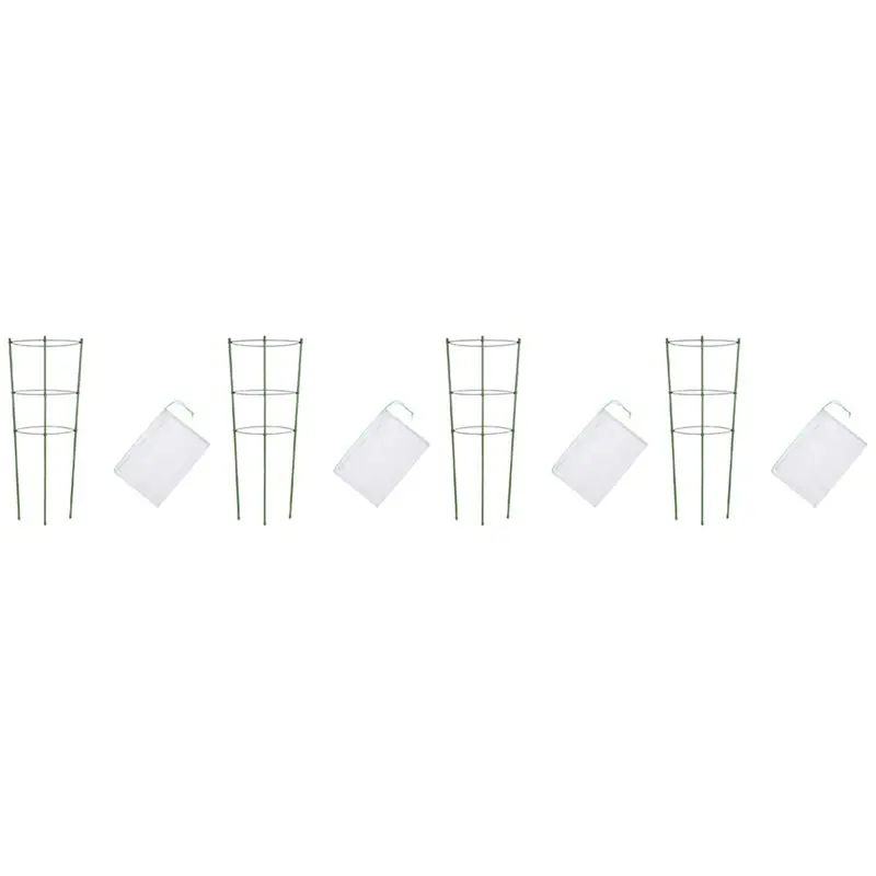 A02M-Bird Barrier Netting Mesh With Drawstring ,Garden Bug Netting Plant Cover For Protect Plant Flower From Insect Bird 4Pcs