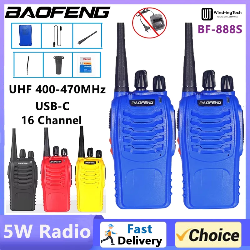 

Портативная рация Baofeng, 5 Вт, 400-470 МГц, 16 каналов