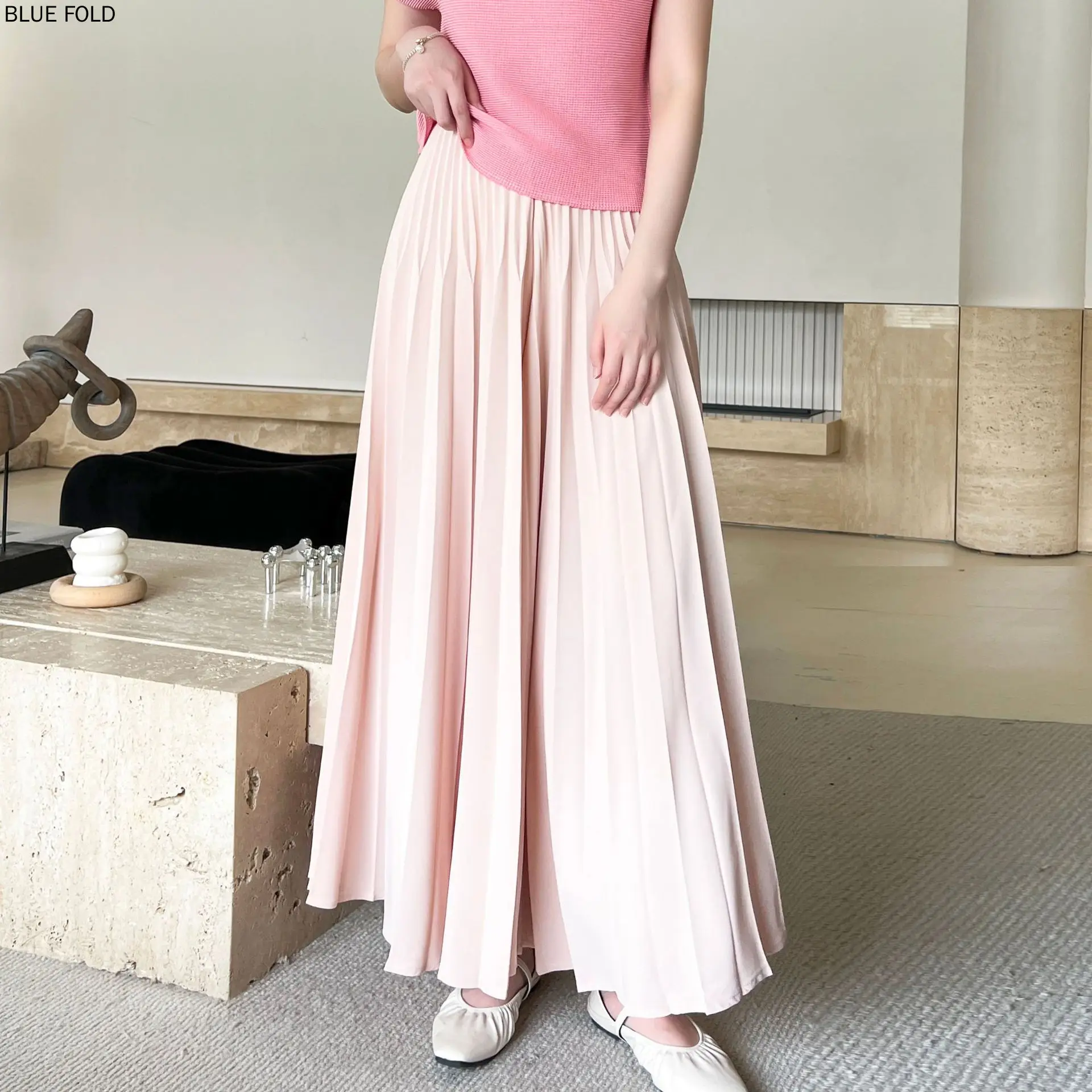 2025 Miyake High-end Pleated Autumn Spring and Summer Three Seasons Versatile Casual High-drape Pleated Pants Skirt