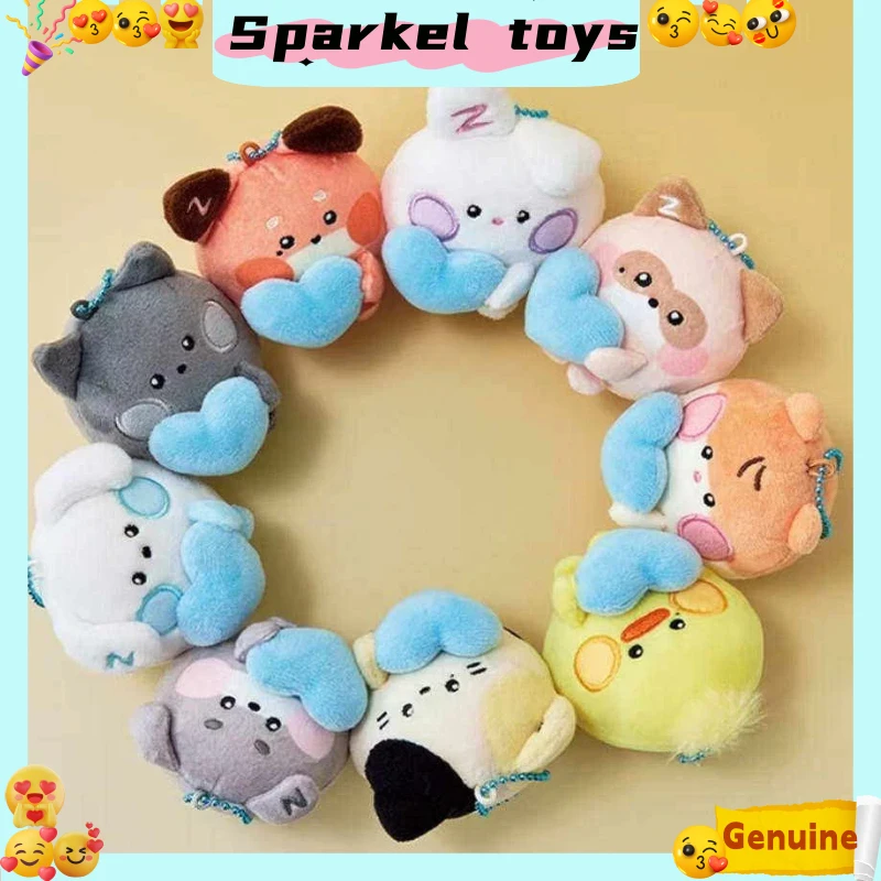 

Новая плюшевая круглая кукла Zeroni Fluffy Wonderland в форме сердца, кавайный магнитный кулон, плюшевый брелок со звездой, подарок-сюрприз