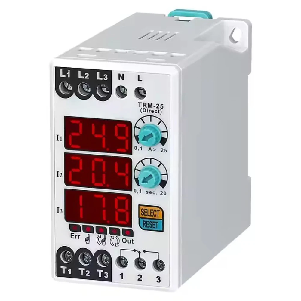 

TRM-03/12/25 220V (manual/semi-automatic/automatic Reset) Digital Overload Relay For Test Measurement Tool Accessory