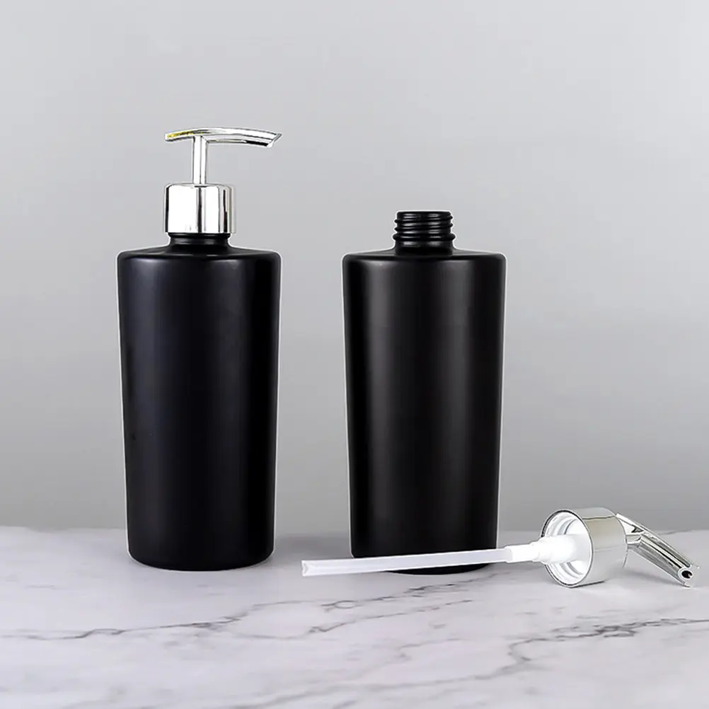 2Pcs Refillable Lotion Sub Container Pressing Dispenser Bottle Compact Lightweight Secure for Travel Home Gym Liquid Storage