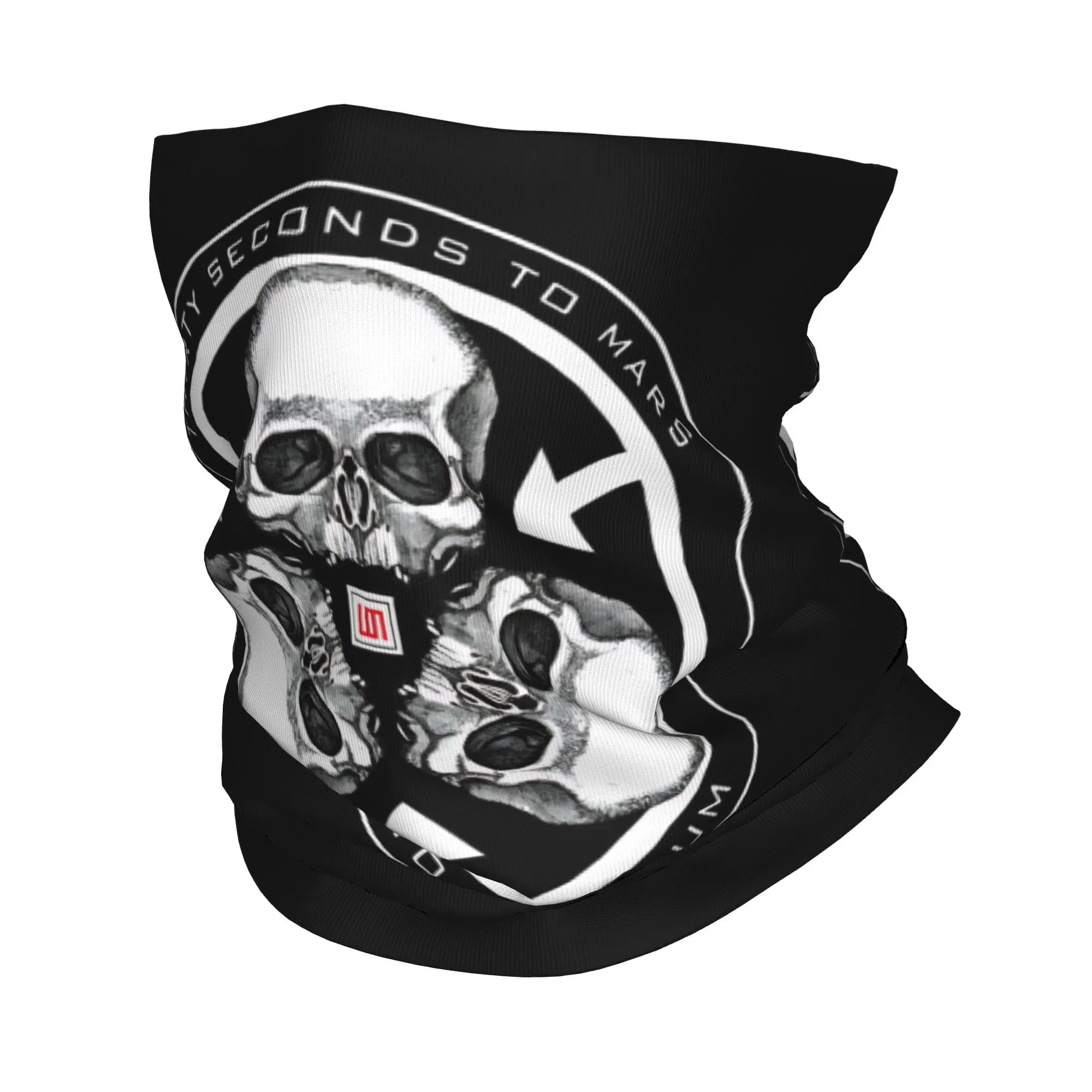 

THIRTY SECONDS TO MARS Rock Music Band Bandana Neck Gaiter Mask Scarf Multi-use Headwear Outdoor Sports for Men Women Breathable