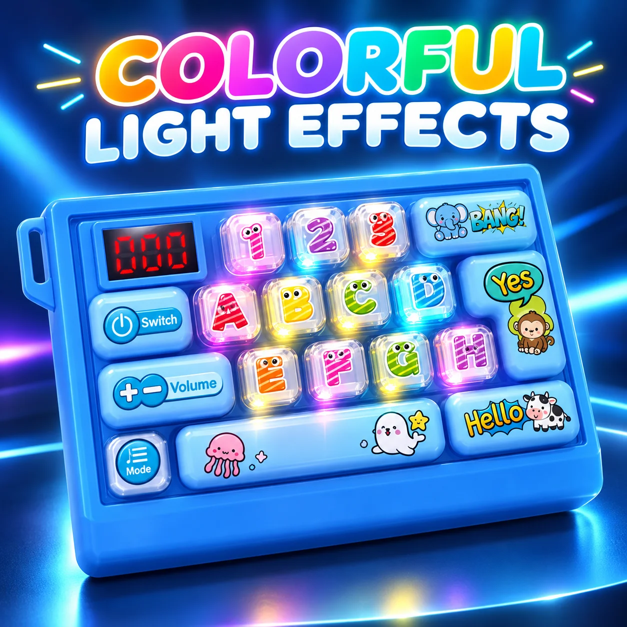 26‑Key Cute Fidget Stress Relief Keyboard Keychain, Creative Small Happiness Pendant Toy for Kids Students Birthday Gifts