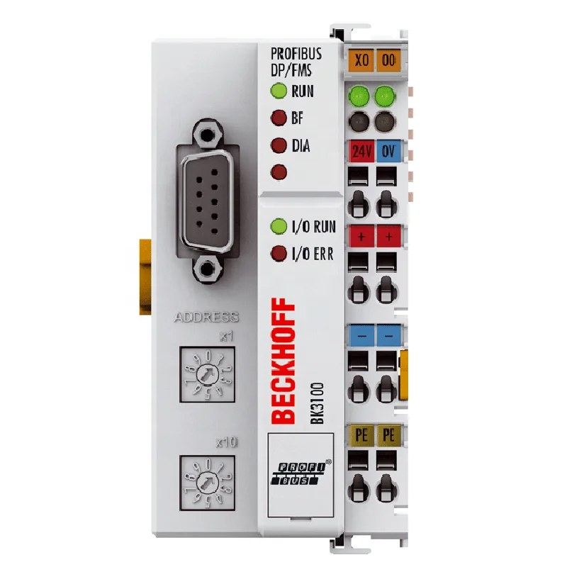 BK3100 Bus Coupler connects the PROFIBUS system Bus Module BK 3100