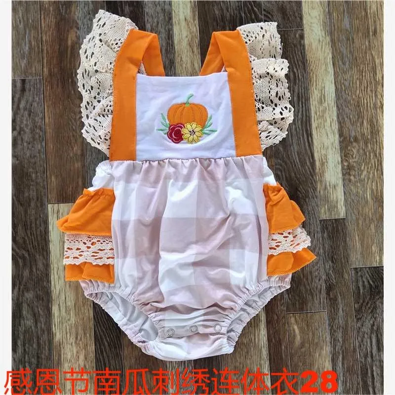 Long Autumn Winter Little boy  Halloween Pumpkin  romper Clothes for newborn  0-2 years jumpsuit cotton  home wear easy to wash