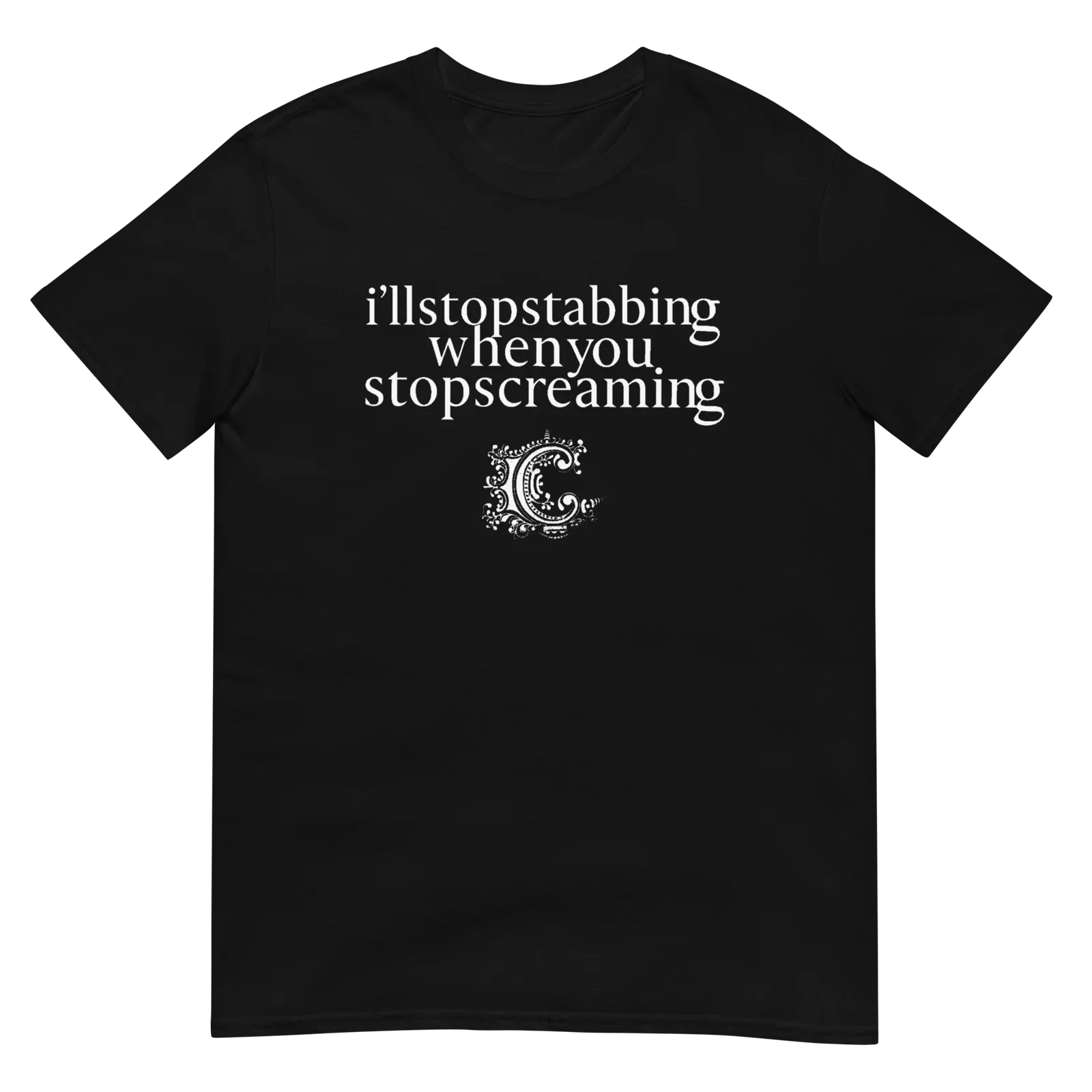 

CHIODOS I’ll Stop Stabbing Lyric Version 2 Post-Hardcore Emo Band T-Shirt