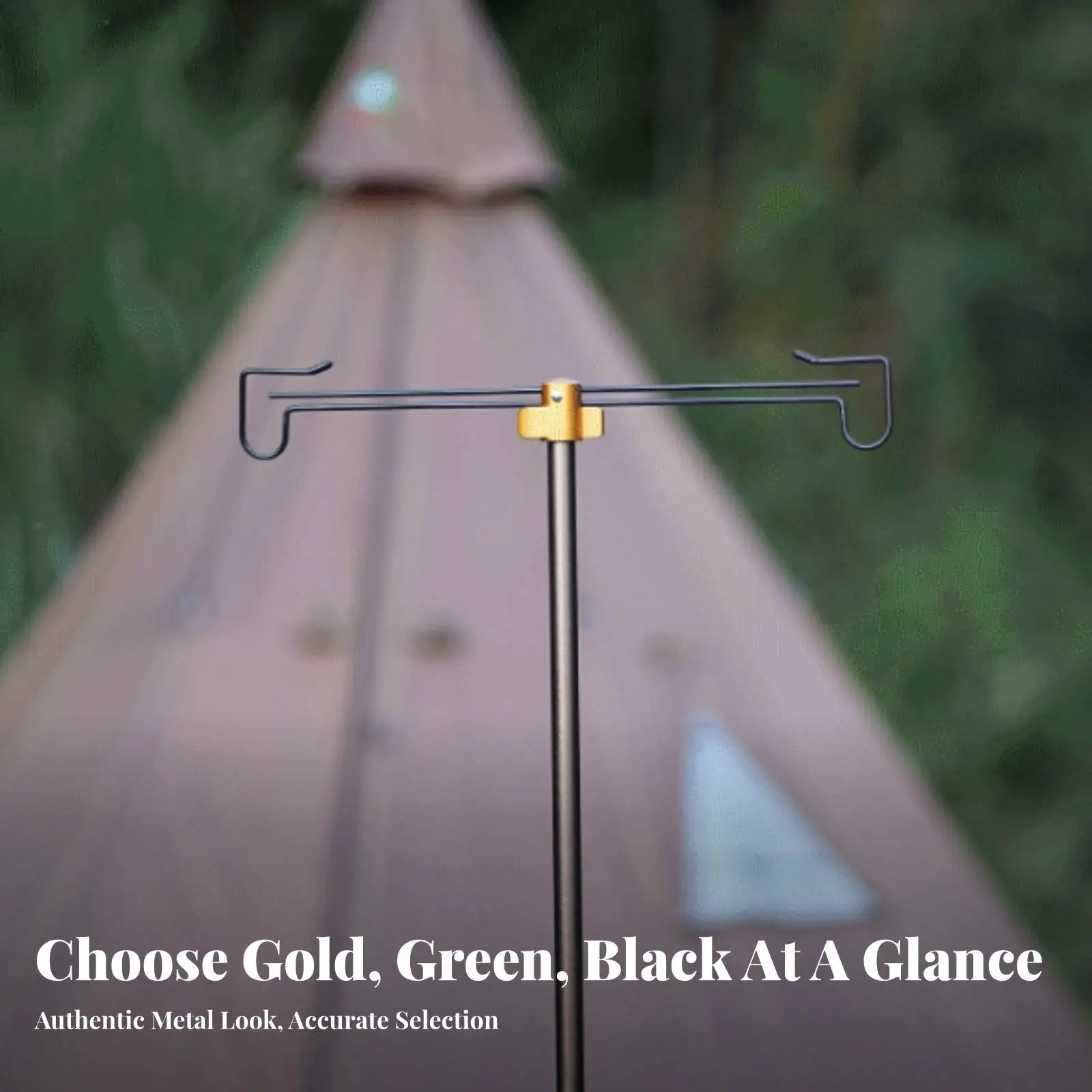 Folding Lantern Stand Lightweight Telescopic Lamp Pole with Dual Hooks Camping Light Stand with Storage Pouch Foldable