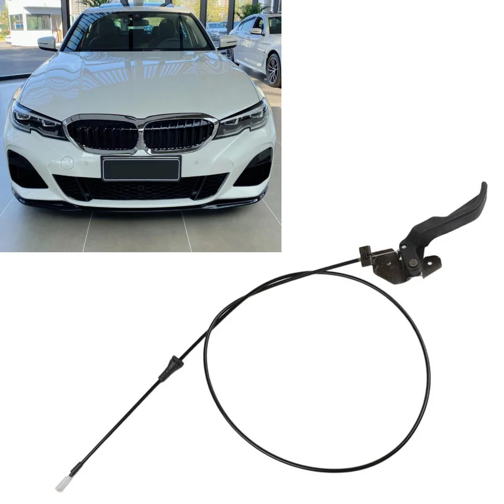 E30 Engine Hood Operating Cable For 318i For 325i 325e 325es For 325is For 325iX Models Built During 1984-1993 Timeframe