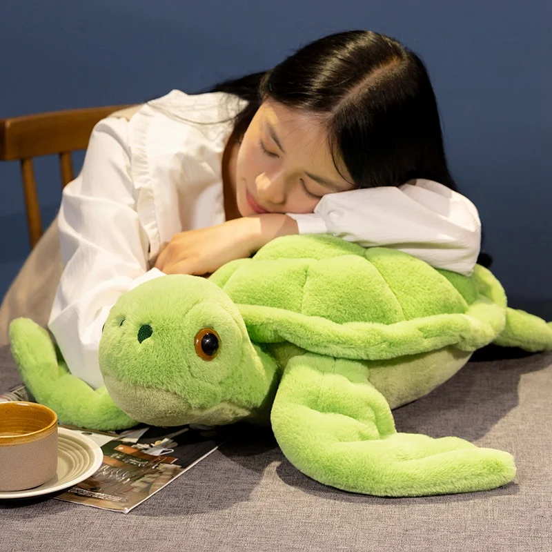 45/55/65 سنتيمتر مقلد السلاحف البحرية ألعاب من القطيفة لينة محشوة البحرية دمية على شكل حيوان لطيف هدايا ديكور المنزل #6