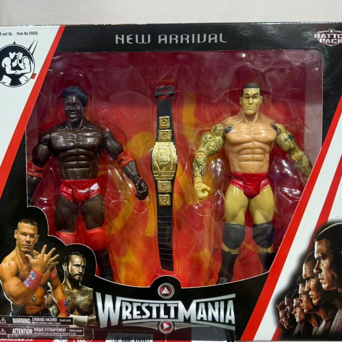 Figuras de acción de luchadores de la WWE Wrestlemania, estatua de PVC con cinturón de campeonato, John Cena, juguete coleccionable de lucha libre para adultos
