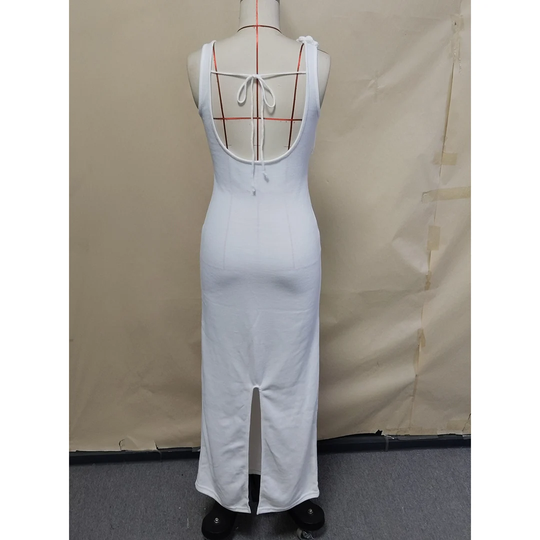 Strandkleidung, Überwürfe, gestricktes Strandkleid, Damenmode für den Urlaub, 3D-Blumenmuster, figurbetont, Urlaubsoutfits, Sommer-Maxikleider, Partykleider V6181 – Detail 24