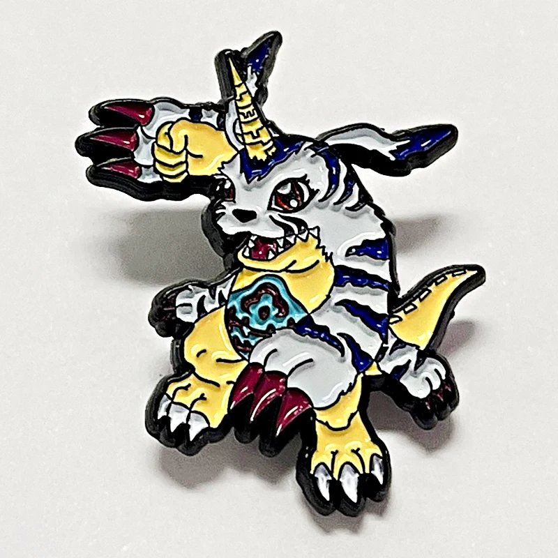 Digimon gabumon enamel pin Japanese classic anime game badge Collectibles