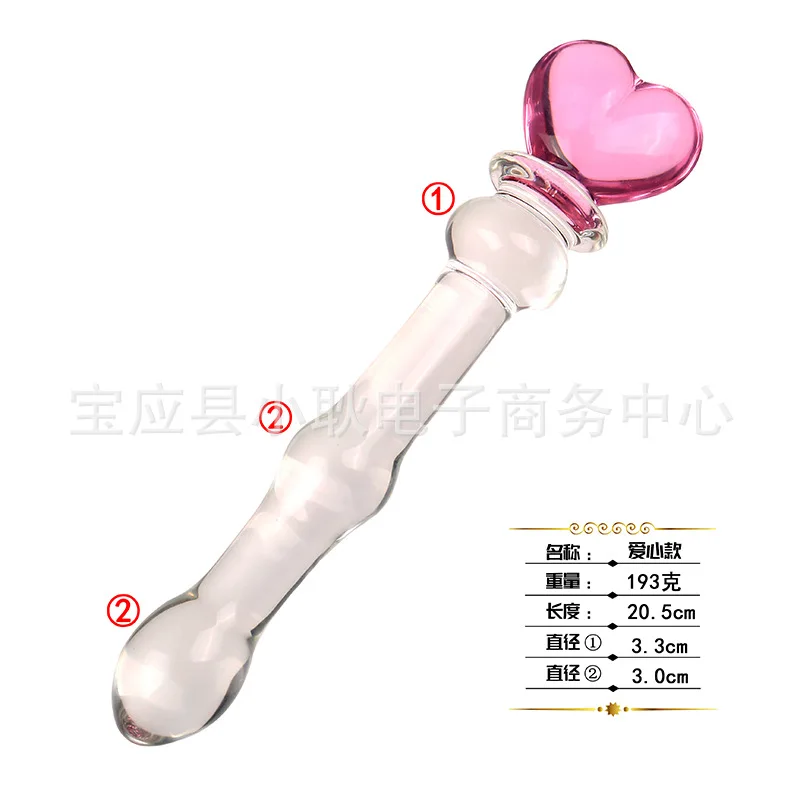 Ass Prostate Massager Vaginal Masturbation Anal Stimulation Cute Crystal Glass Dildo Sex Toy Adult Penis for Women Gay Butt Plug