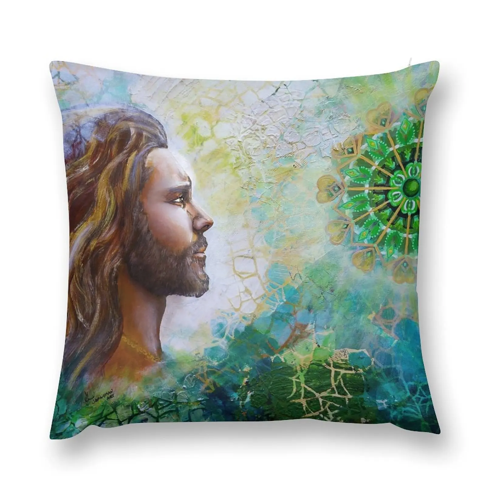 

Raphael - Angel of Healing Throw Pillow Pillows Aesthetic Cushion Covers For Living Room pillow