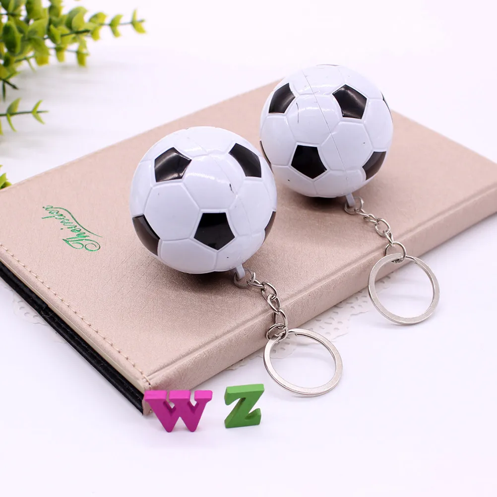 10Pcs Ballpoint Pen Ink For Office Supplies Soccer Fan Keychain Retractable Pens Novelty School