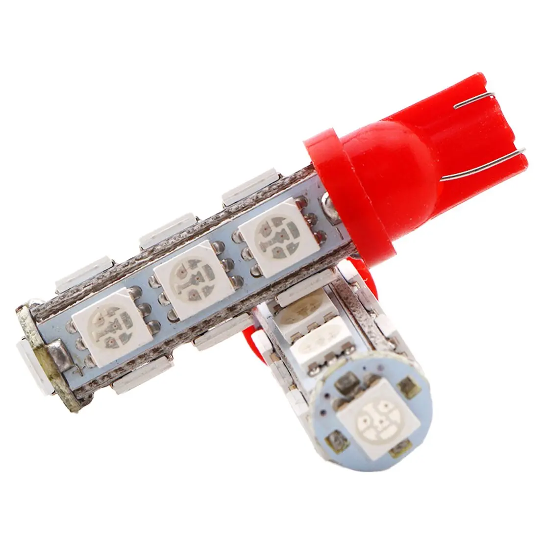 10Pcs Red T10 5050 W5W 13SMD LED Light Lamp Bulb for RV Camper Car 193 194 2821 921 922 158 160 161 161B 168 168A 912 12V 5W