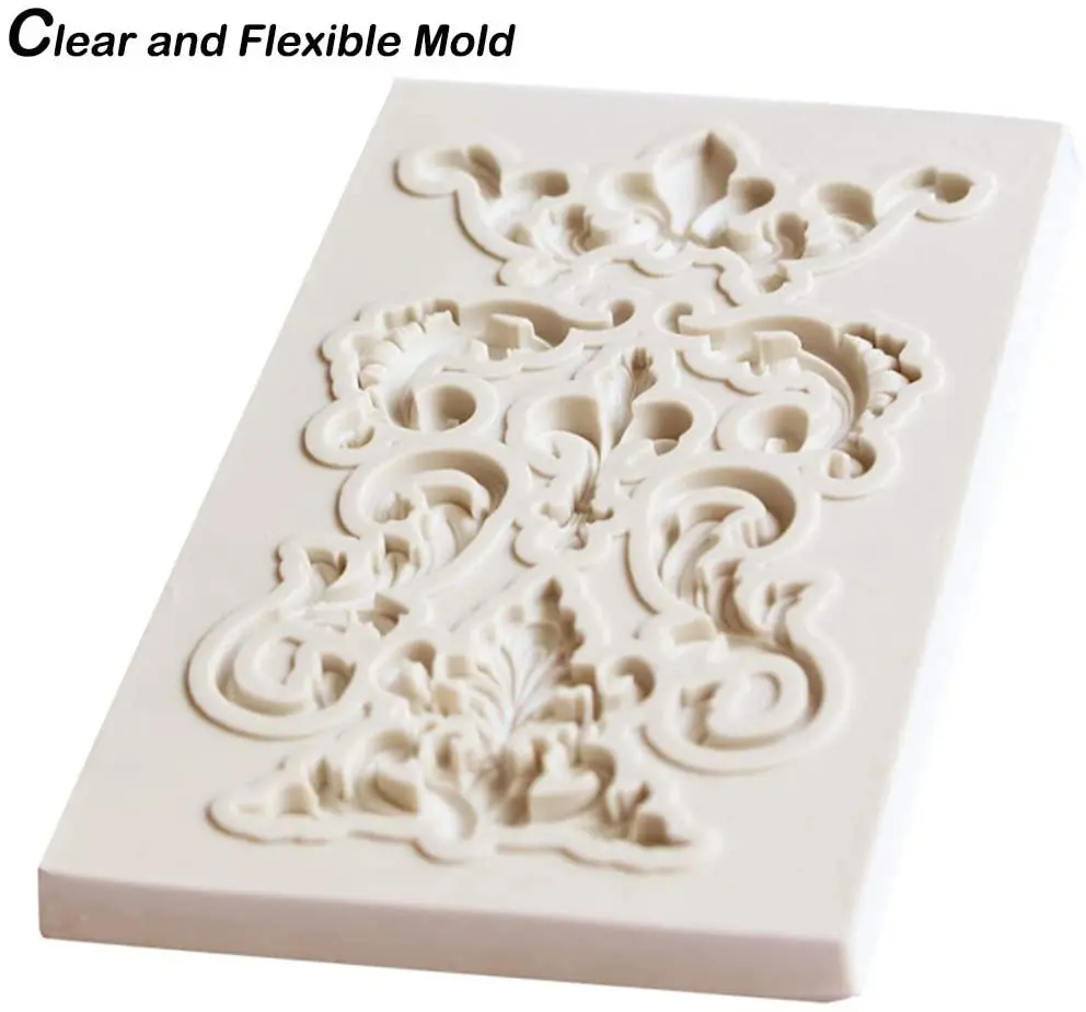 Lace Vine Border Silicone Resin Molds Cake Decorating Tools Pastry Kitchen Baking Accessories Fondant Cake Molds Resin Mold