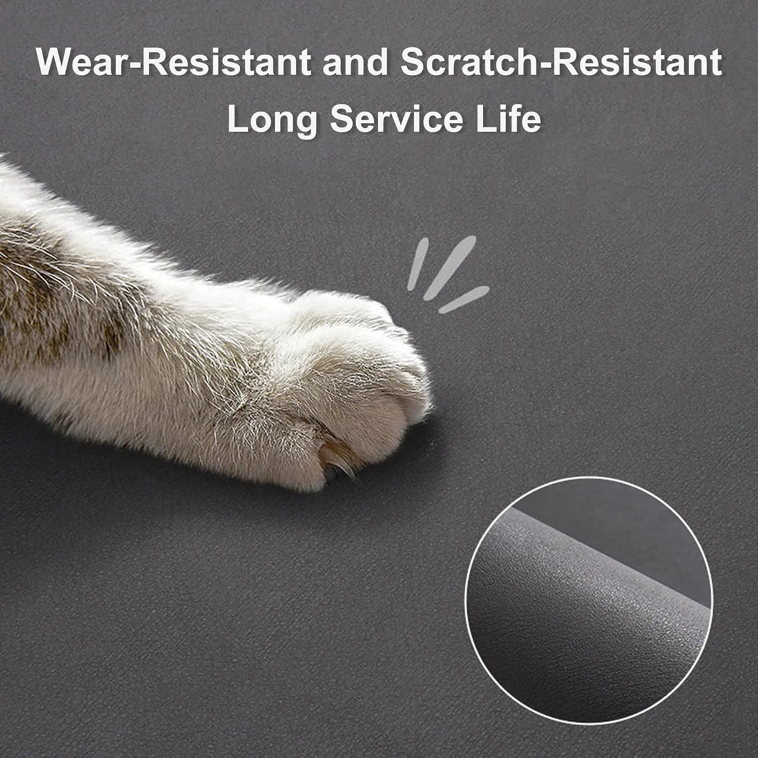 Cat Food Mat for Pet Dog Feeting Mats, Cat Mat for Food and Water, Non-Slip Super Absorbent, with Multiple cat Heads