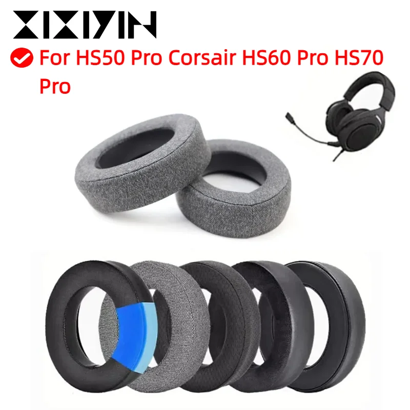 

Replacement Ear Pads Ear Cushion Earpad Compatible with for HS50 Pro Corsair HS60 Pro HS70 Pro Headphones Gamer Headband