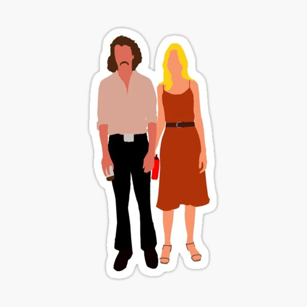 

Annie and Billy Sticker for Laptop Decor Bedroom Car Cute Cartoon Art Fashionable Public Suitcase