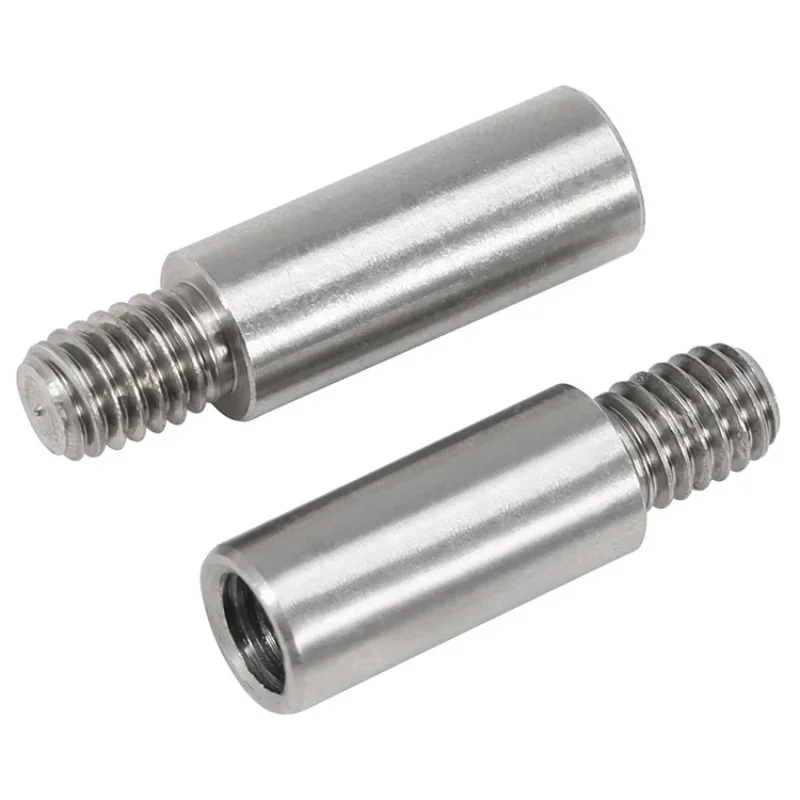 Separador redondo de acero inoxidable 304, tornillo espaciador macho a hembra, perno M2 M2.5 M3 M4 M5 M6 + 4/6/8mm