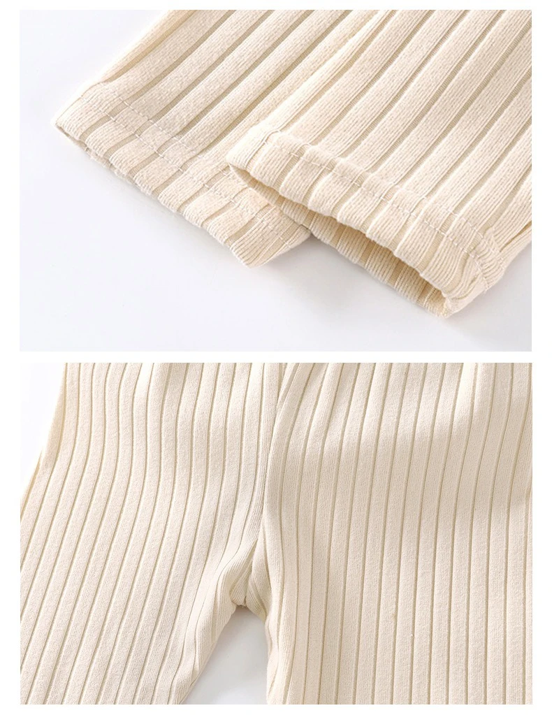 Baby Warmer Dünner Fleece-Pyjama-Set Herbst Winter Jungen Langarm Rippstrick 2-teilig Kleinkind Kinder Schlafanzug Säugling Hauskleidung – Detail 10