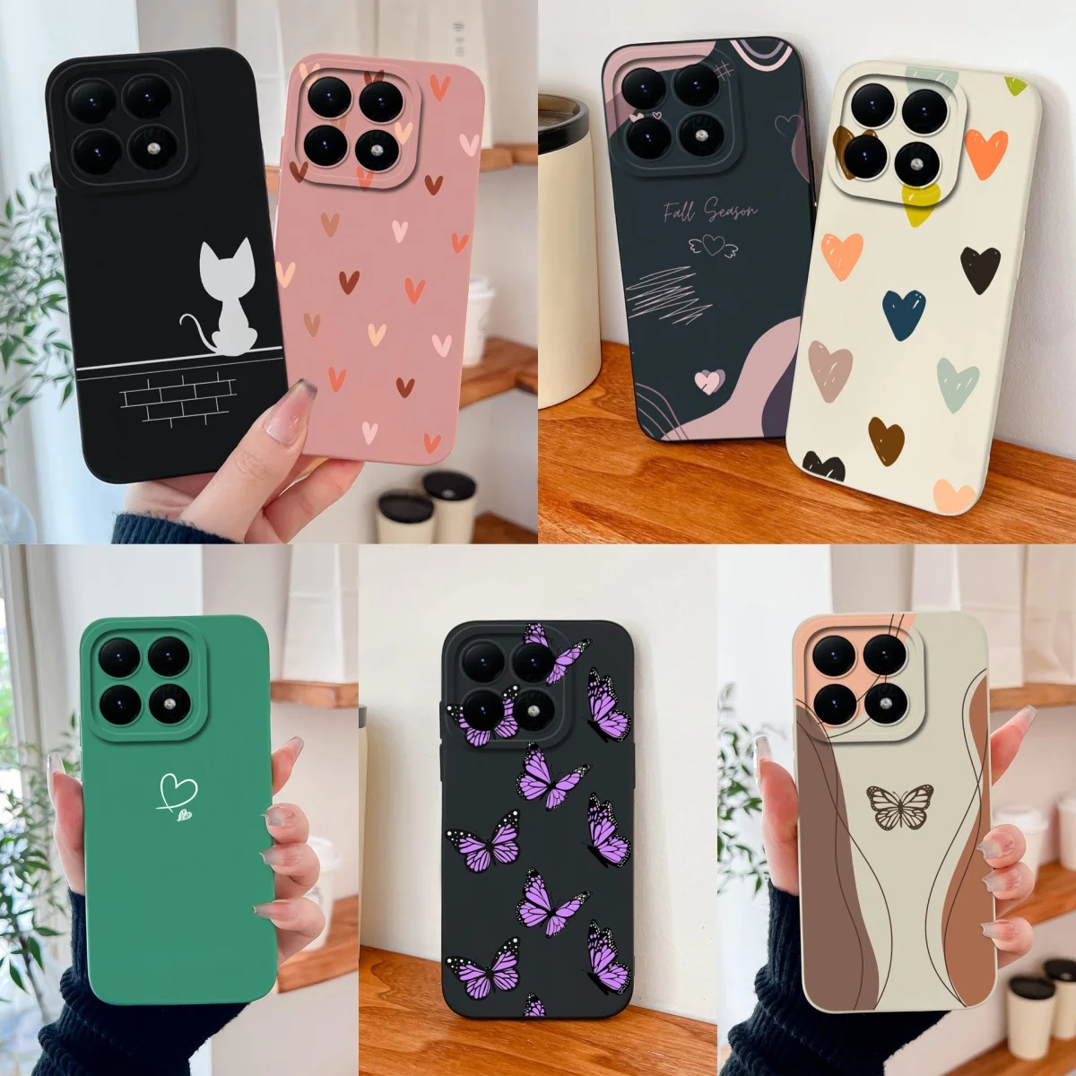 حافظة لهاتف Xiaomi 15T Pro لهاتف Xiaomi 17 Pro Max على شكل قلب من السيليكون السائل حماية كاملة غطاء خلفي ناعم لهاتف Xiaomi 15 T Funda