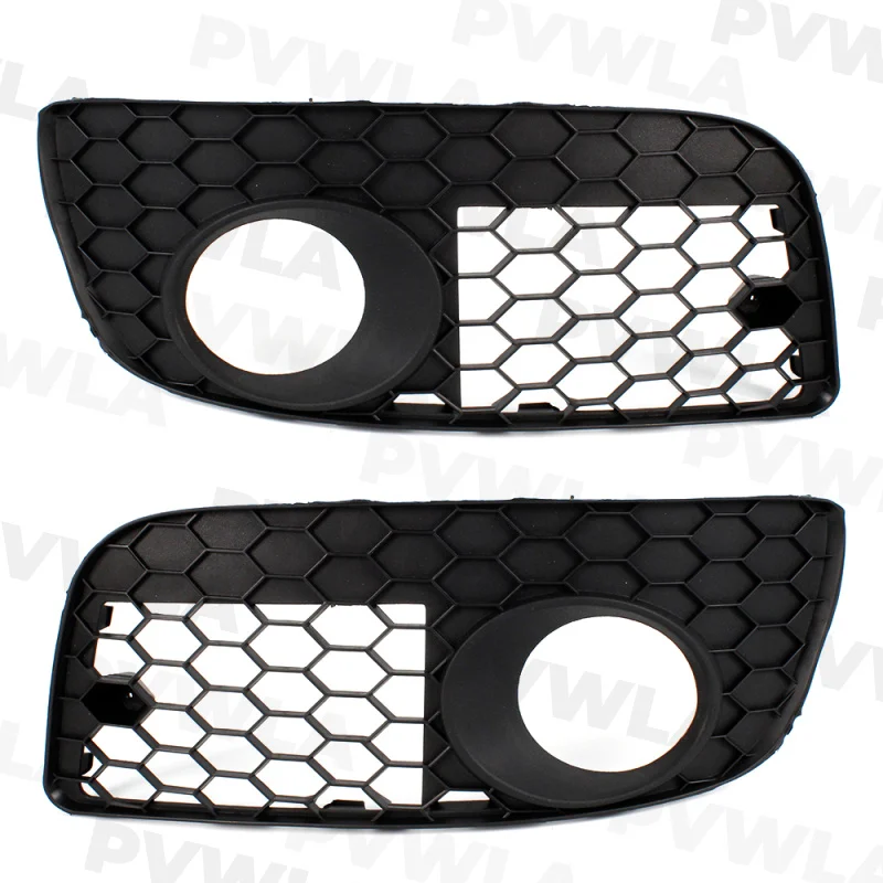 Pair Left+Right Side Fog Light Lamp Grille Cover For VW Golf 5 GTI 2004 2005 2006 2007 2008 2009 1K0854661M 1K0854662F