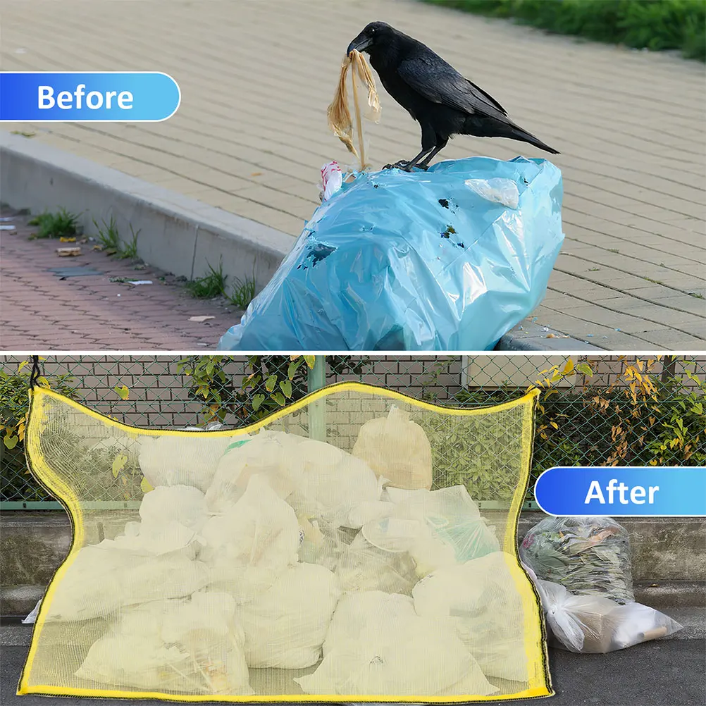 Grille jaune 15x15m, filet Anti-courbe PE, sacs poubelles durables, maille à cordon, Protection des plantes, utilisation en jardin extérieur, filet pour oiseaux