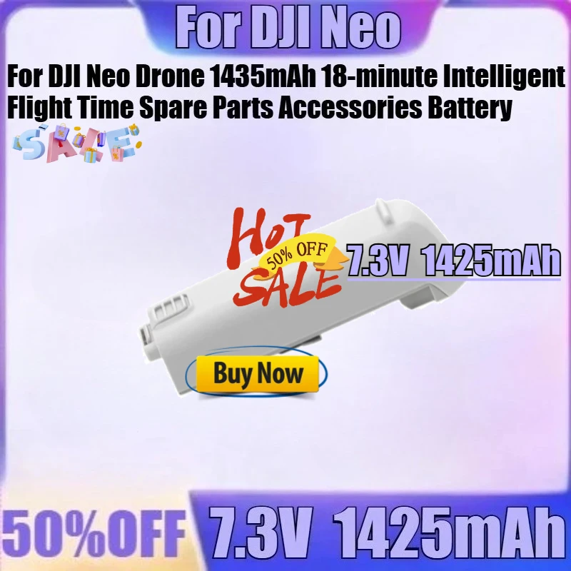 

For DJI Neo Drone 1435mAh 18-minute Intelligent Flight Time Spare Parts Accessories Battery New Two-Way Charging Hub