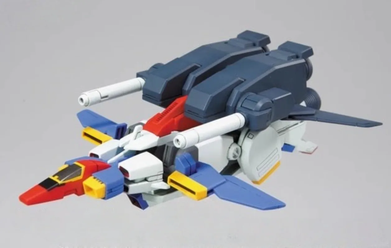 Bandai Original genuino HG 1/144 MSZ-010 ZZ GUNDAM figuras de acción de Anime juguetes niños niñas niños regalo montaje modelo adornos